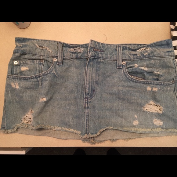 american eagle denim mini skirt - Picture 1 of 2
